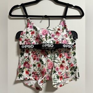 PSD Floral Bralette and Short Set